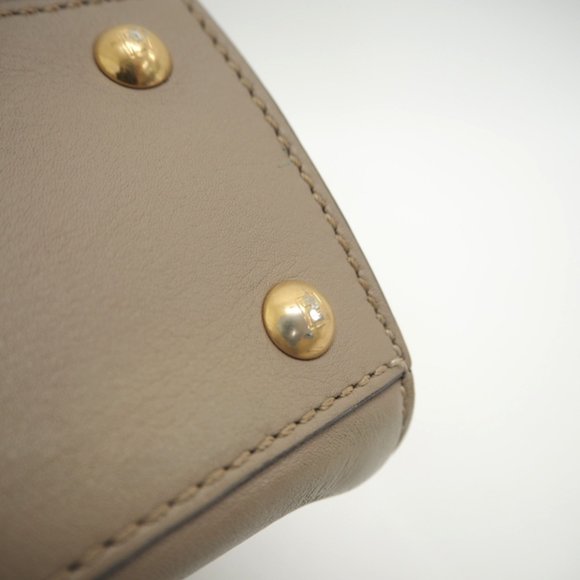 FENDI Peekaboo Regular 2WAY Handbag Beige Ladies - Picture 6 of 16